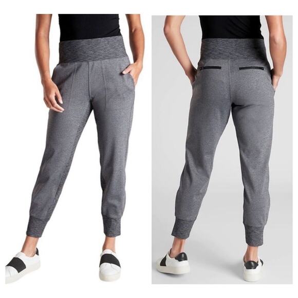Athleta Venice High Rise Jogger Pants Heather Gray Womens Size S Casual - Picture 1 of 11